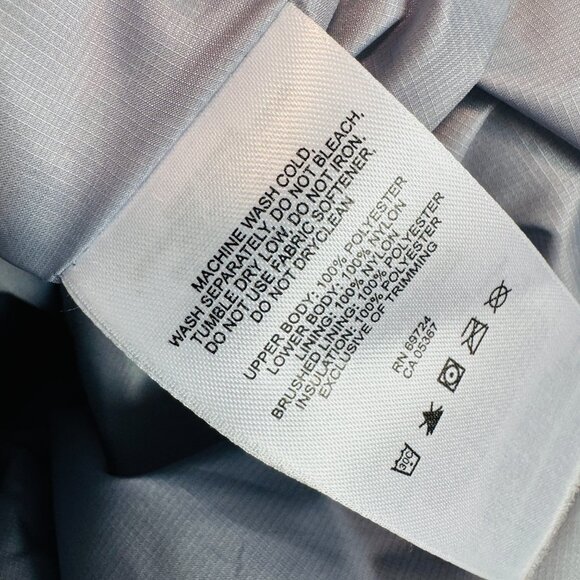 Columbia Womens Puffer Jacket with hood Large lilac gray hooded coat - Picture 7 of 8